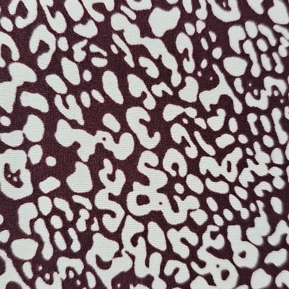 Banana Republic Heritage Animal Print Mini Shift Tank Dress Burgundy White M - Picture 6 of 13
